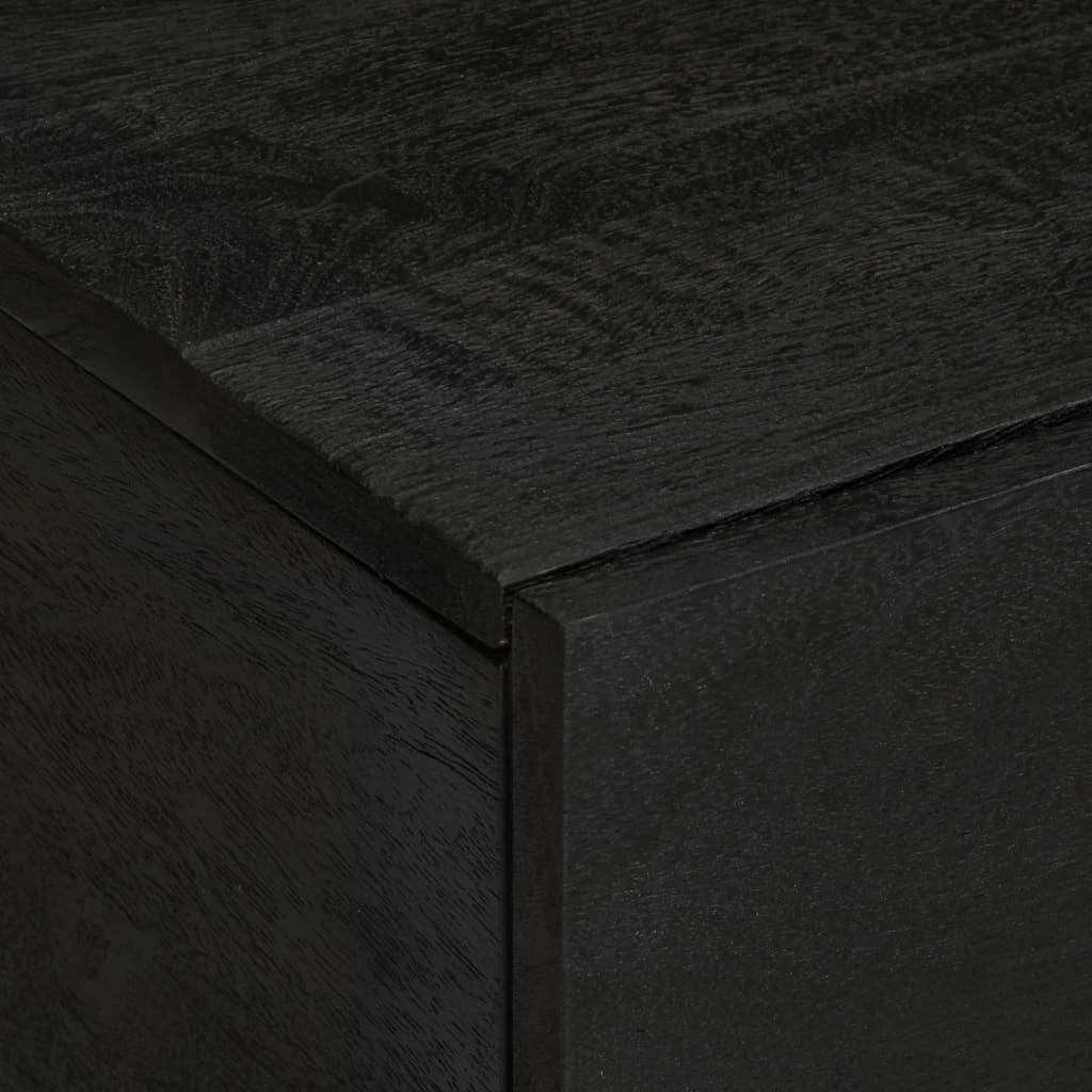 Mesa de centro Bamba 2 puertas negro 40x80x50 cm