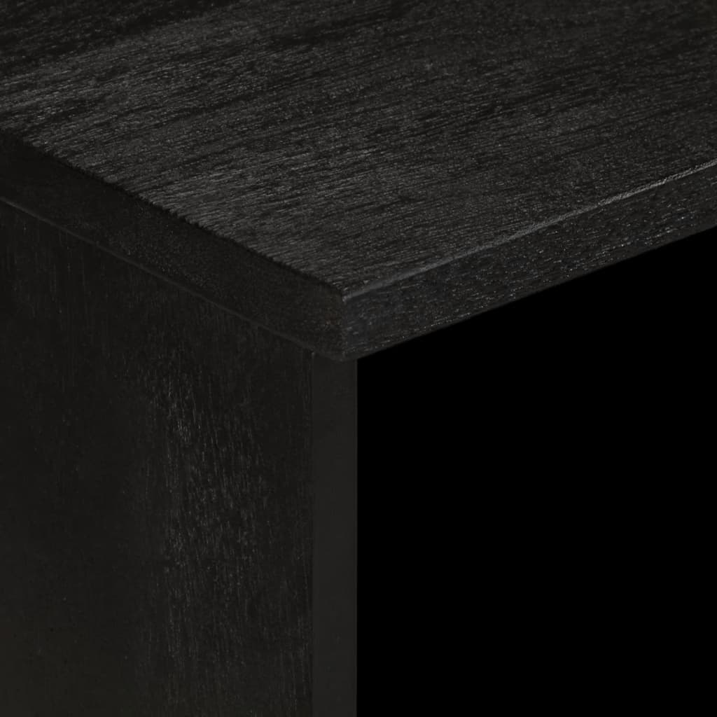 Mueble de TV Milano 2 compartimentos + 2 cajones negro 46x70x33 cm material