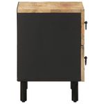 Pack de 2 mesitas Acolhuas 2 cajones negro/natural 46x40x33,5 cm perfil