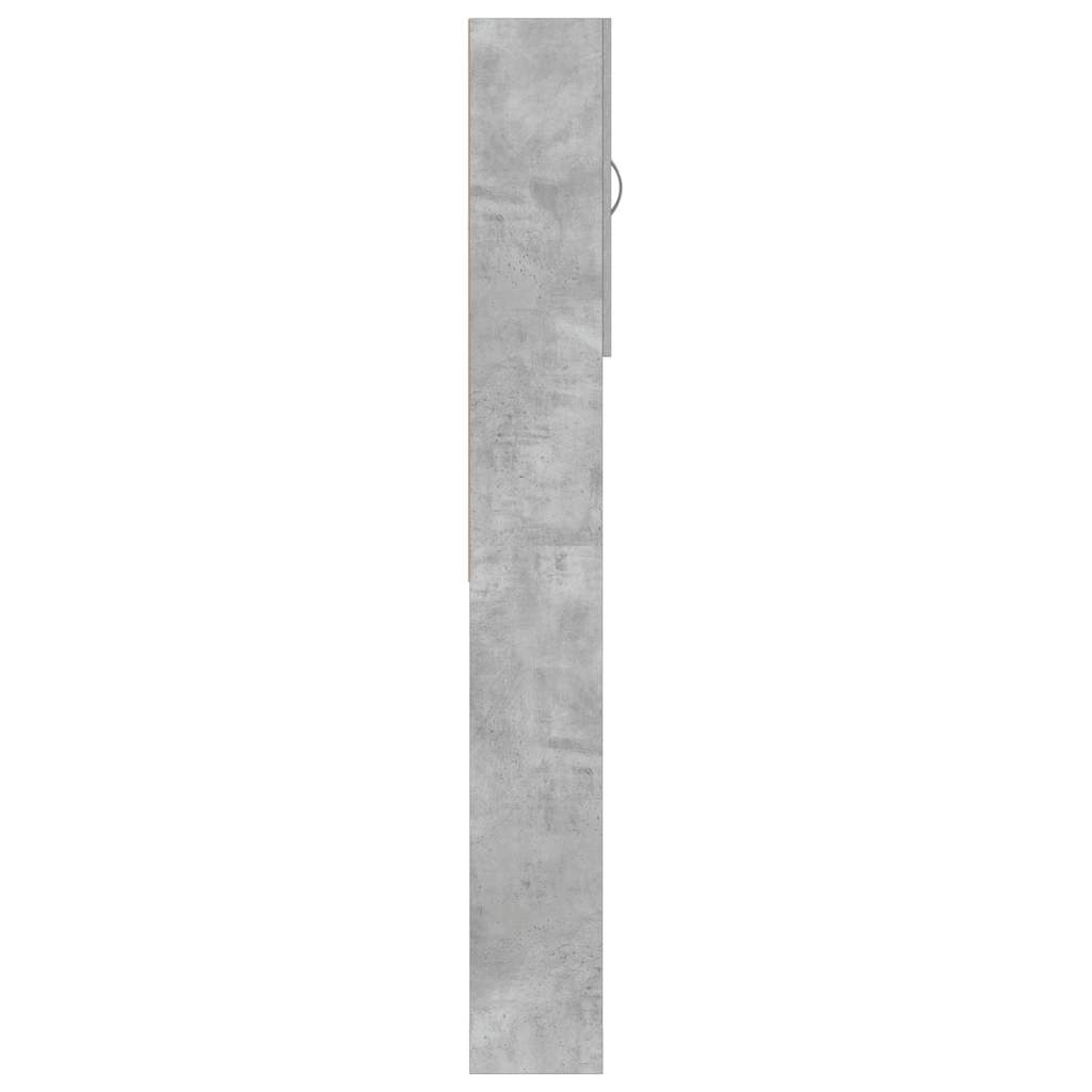 Armario para lavadora Nemo 2 puertas + 5 compartimentos gris 190x64x25,5 cm