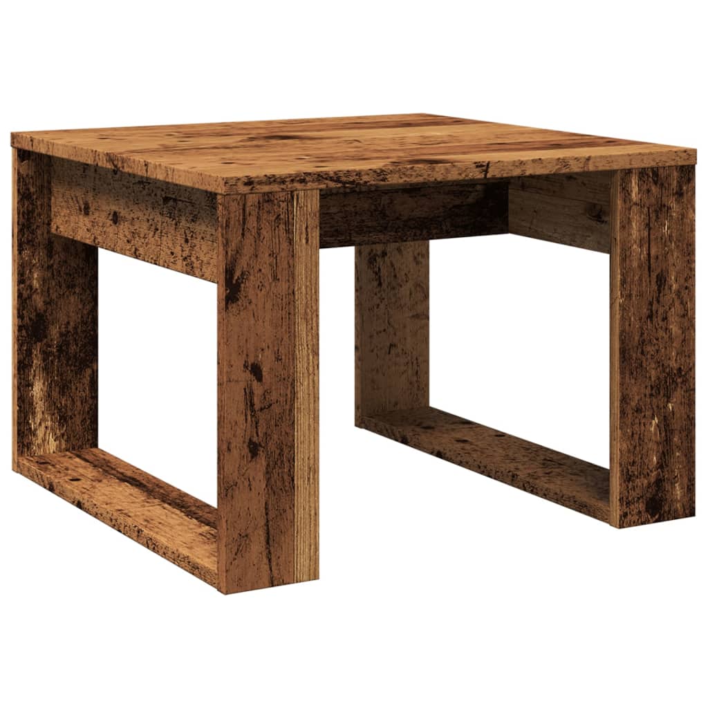 Mesa auxiliar Texas diseño fijo madera 35x50 cm fondo blanco