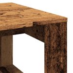 Mesa auxiliar Texas diseño fijo madera 35x50 cm detalle