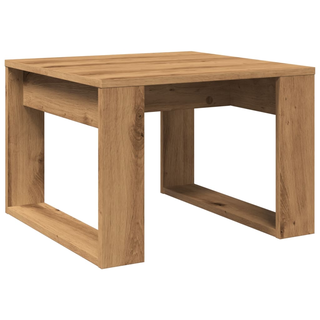 Mesa auxiliar Texas diseño fijo roble 35x50 cm fodno blanco