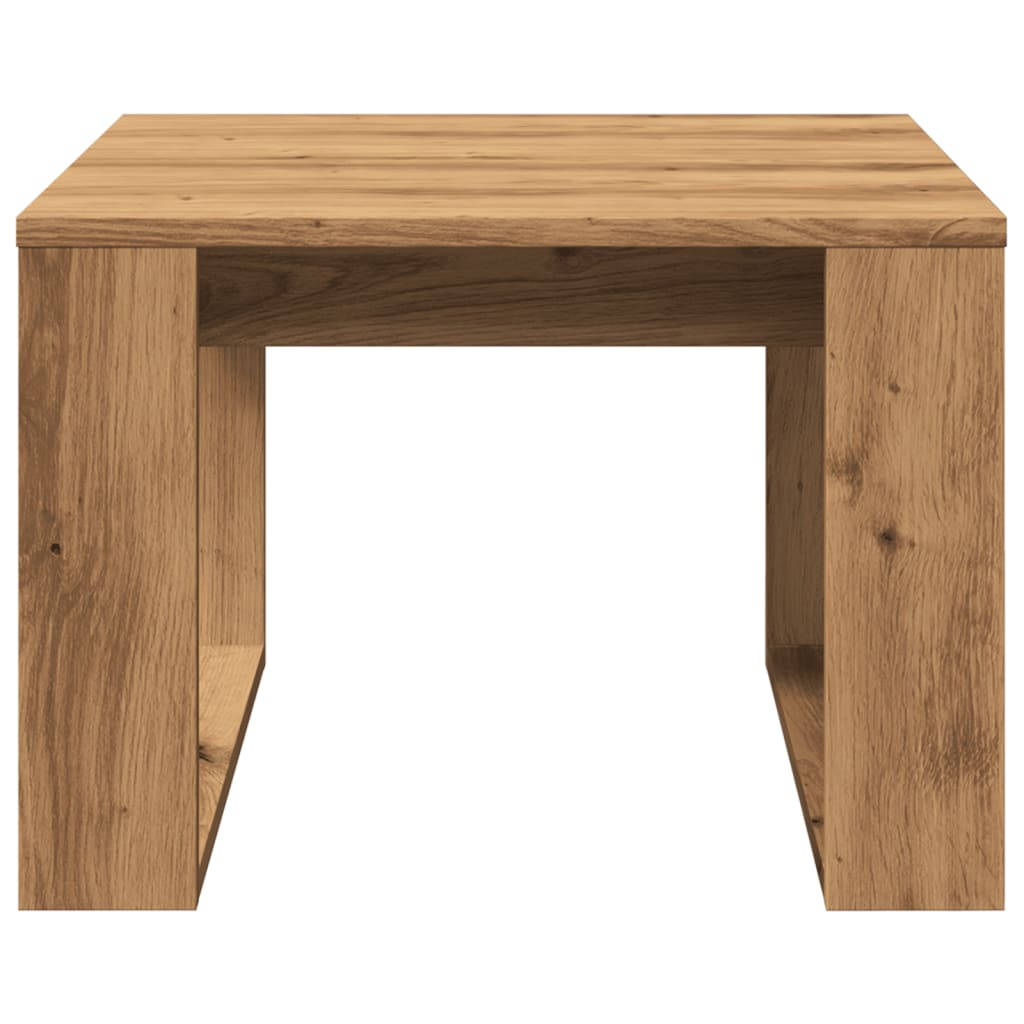 Mesa auxiliar Texas diseño fijo roble 35x50 cm frontal