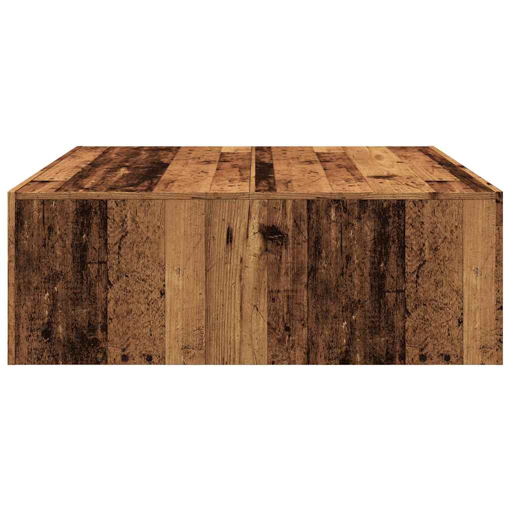 Mesa de centro Canela diseño madera fijo 35x100x100 cm