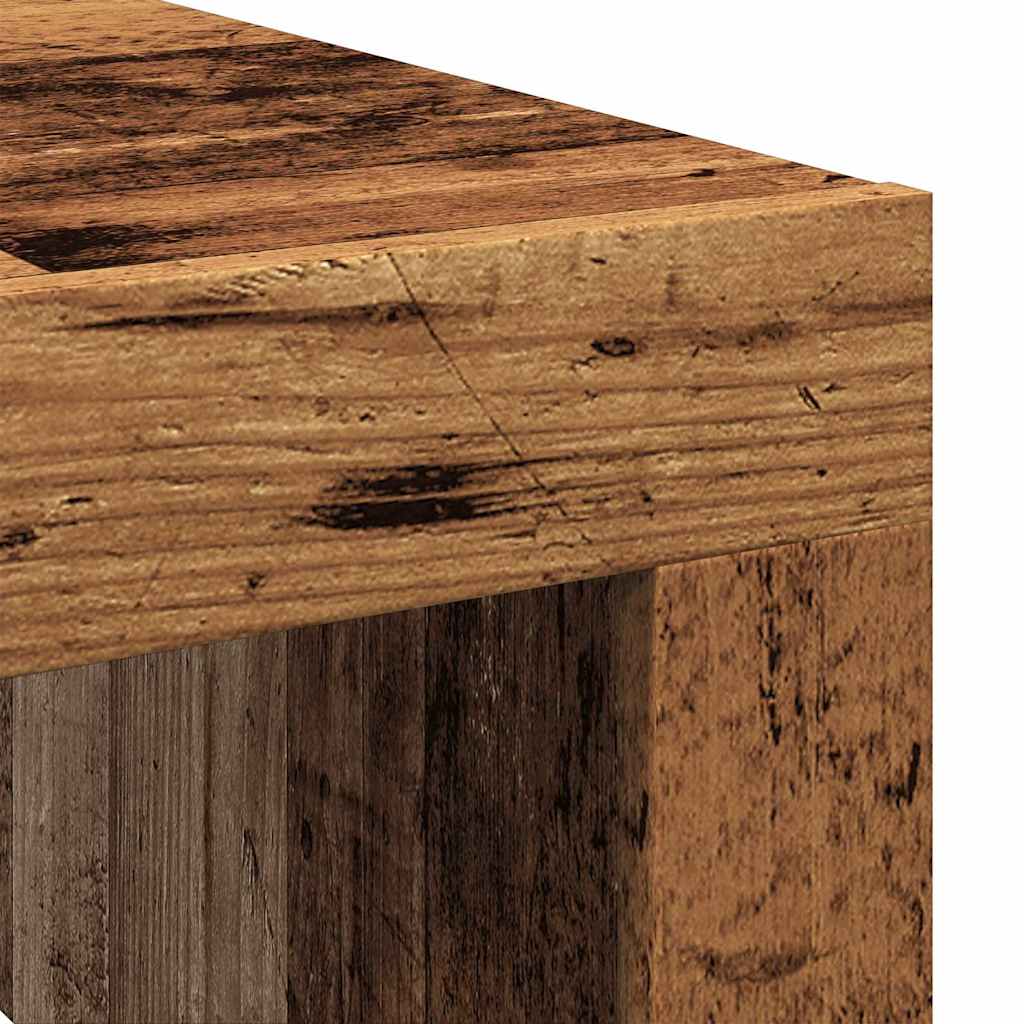 Mesa de centro Canela diseño madera fijo 35x100x100 cm detalle