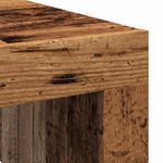 Mesa de centro Canela diseño madera fijo 35x100x100 cm detalle