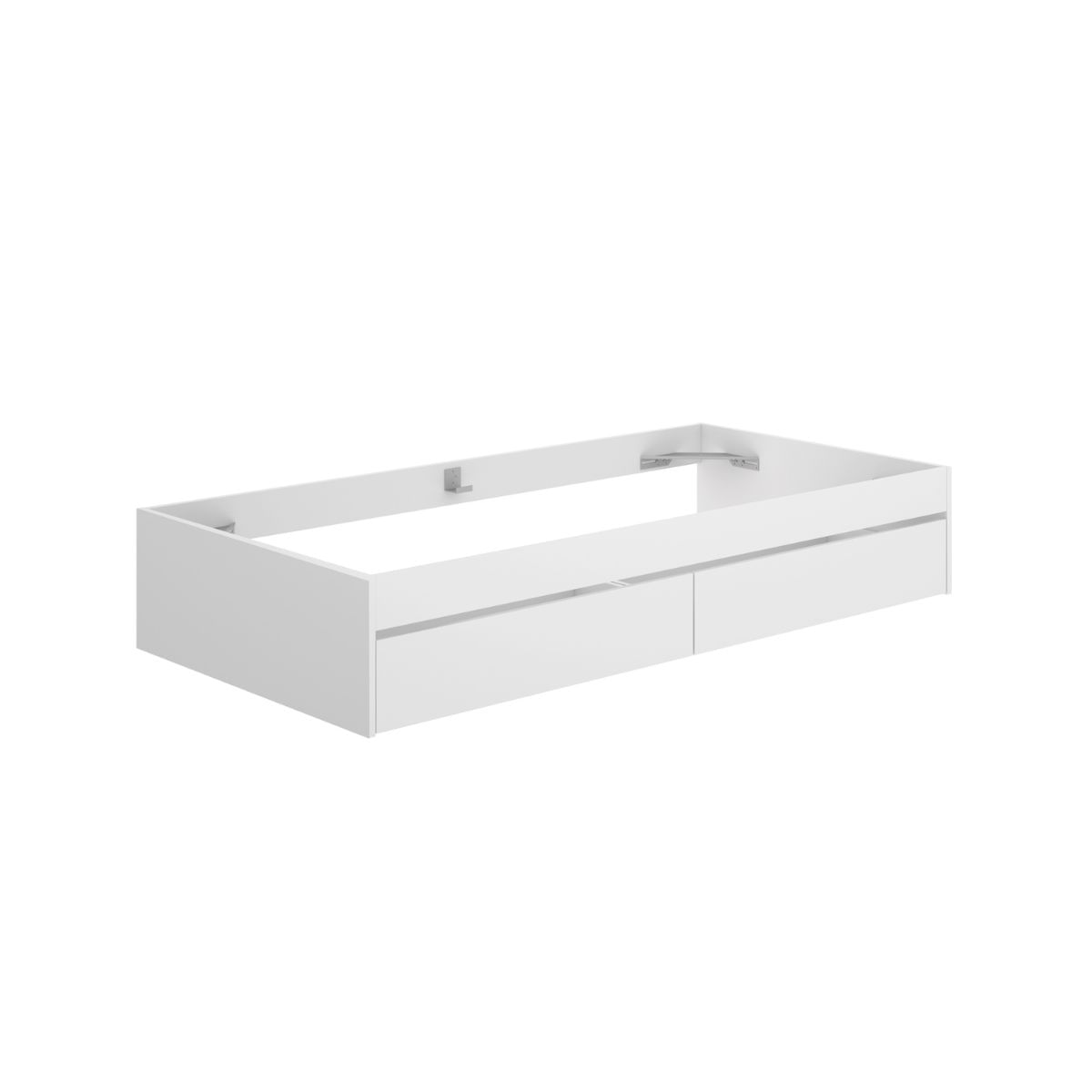 Aro de cama Lago con 2 cajones blanco 40x195x96 cm lateral