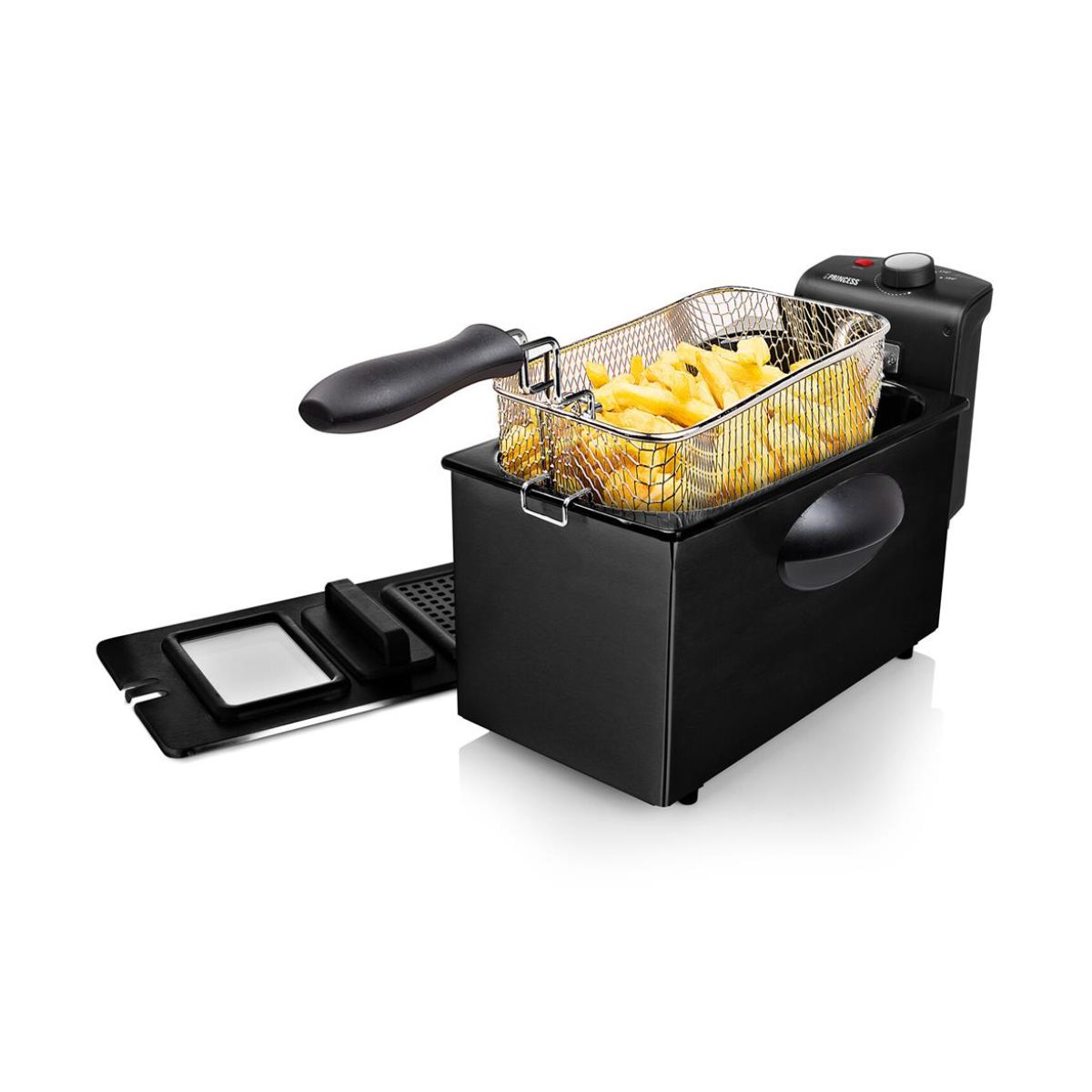 Freidora de aceite Princess 182731 2000W 3L negro animada