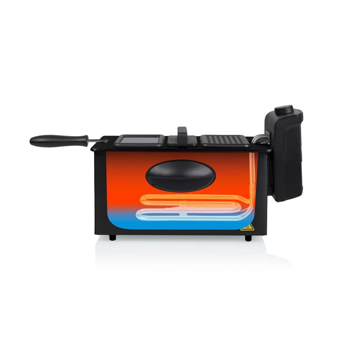 Freidora de aceite Princess 182731 2000W 3L negro zona fria