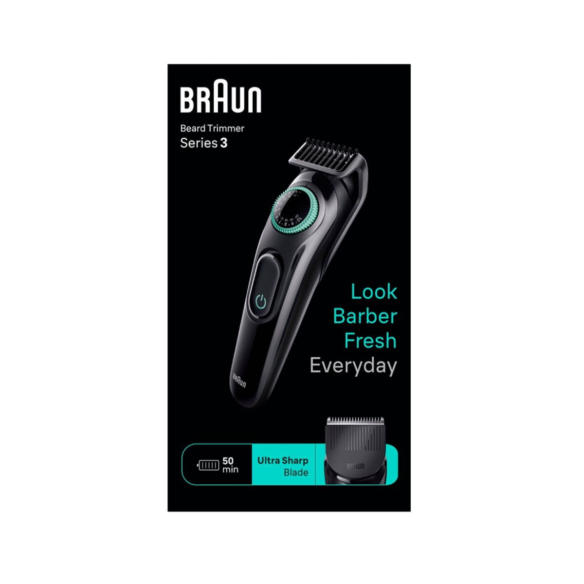 Afeitadora Braun BT3411 20 ajustes negro