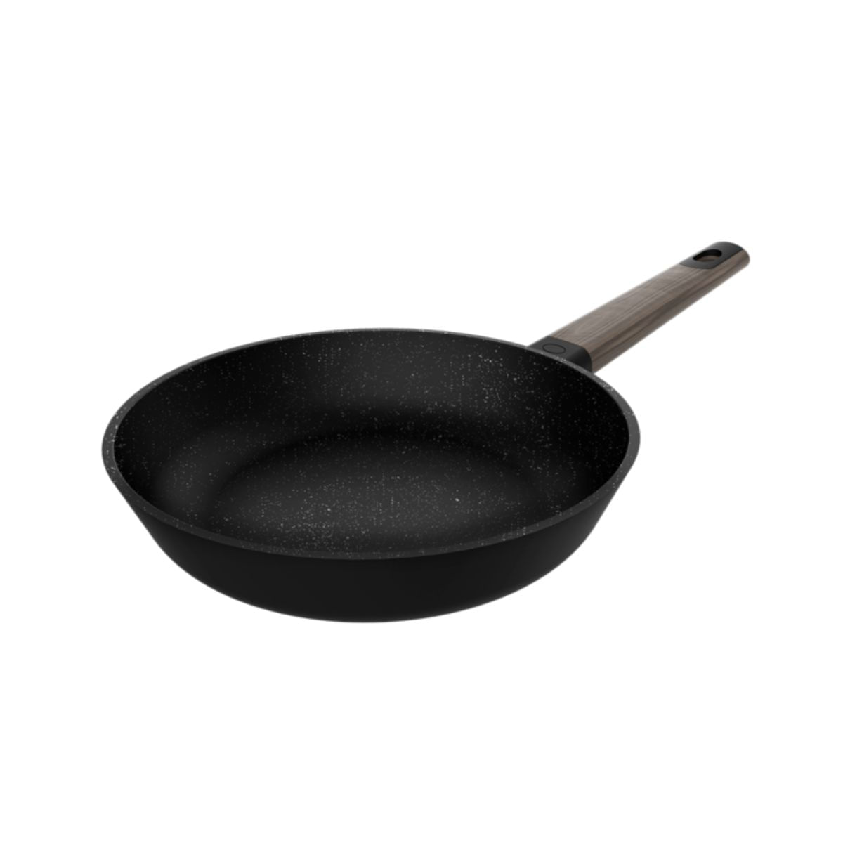 Sartén Cecotec Polka Excellence 20 Bucket Force aluminio fundido negro Ø20 cm fondo blanco