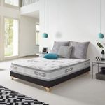 Colchón viscoelástico Magnetic núcleo HR 25 media-alta gris 28 cm animada