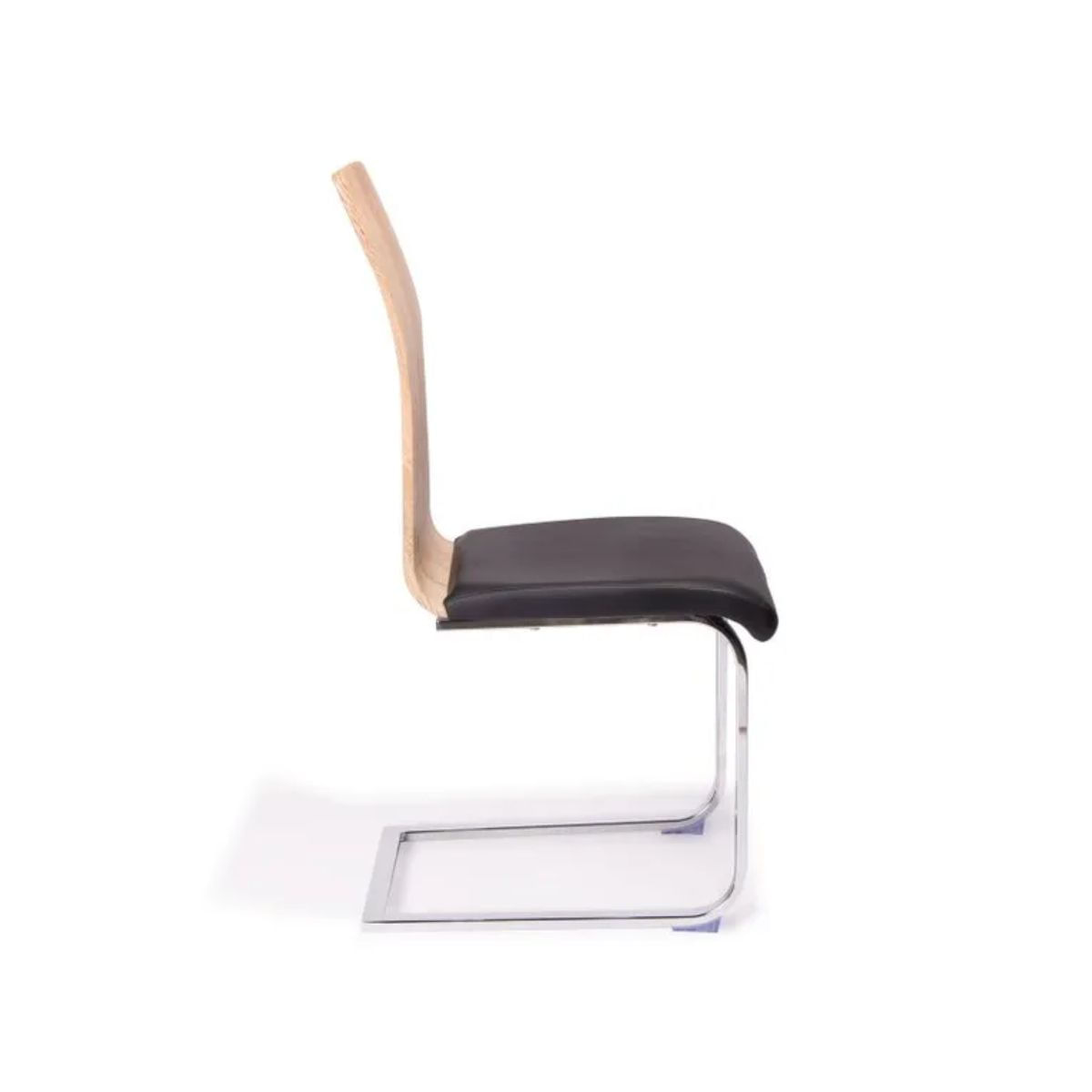 Conjunto de salón mesa Sensei + 4 sillas Sensei negro/natural
