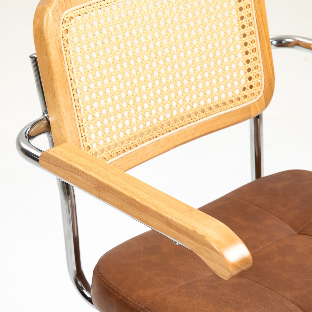 Silla de oficina Pulse Homcom basculante + altura regulable 82-90x55,5x60 cm