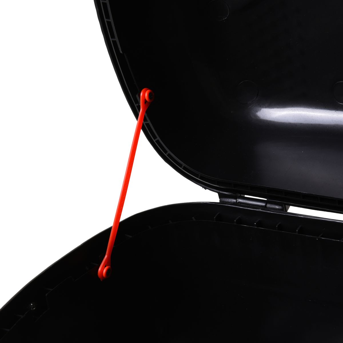 Baúl de moto Homcom 43L con 2 llaves negro 27,5x55,5x41 cm