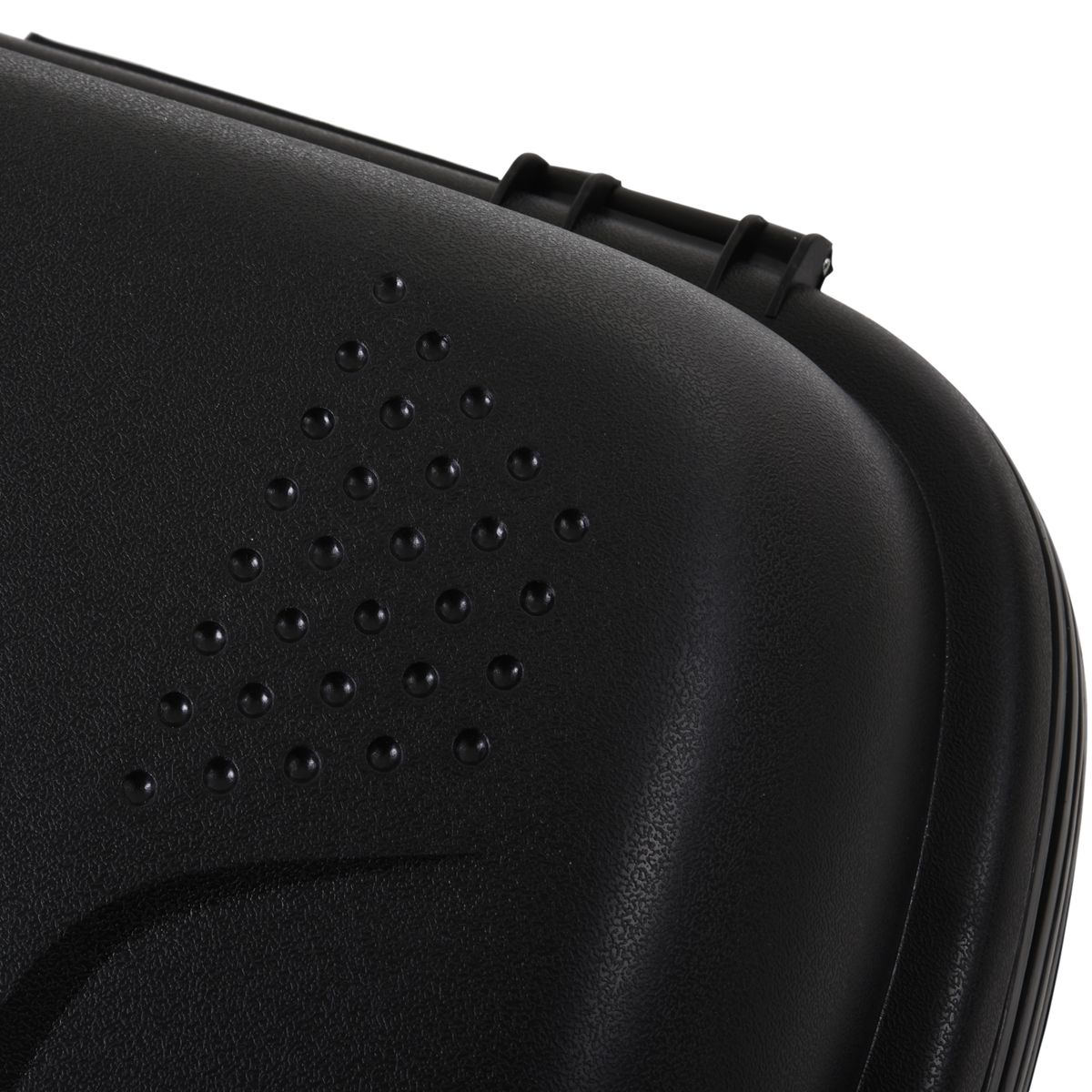 Baúl de moto Homcom 43L con 2 llaves negro 27,5x55,5x41 cm detalle