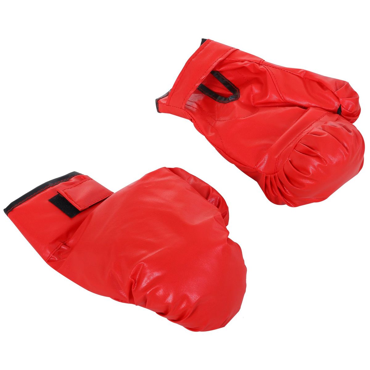 Saco de boxeo de pie Orbi Homcom altura regulable + guantes negro/rojo Ø48x23 cm