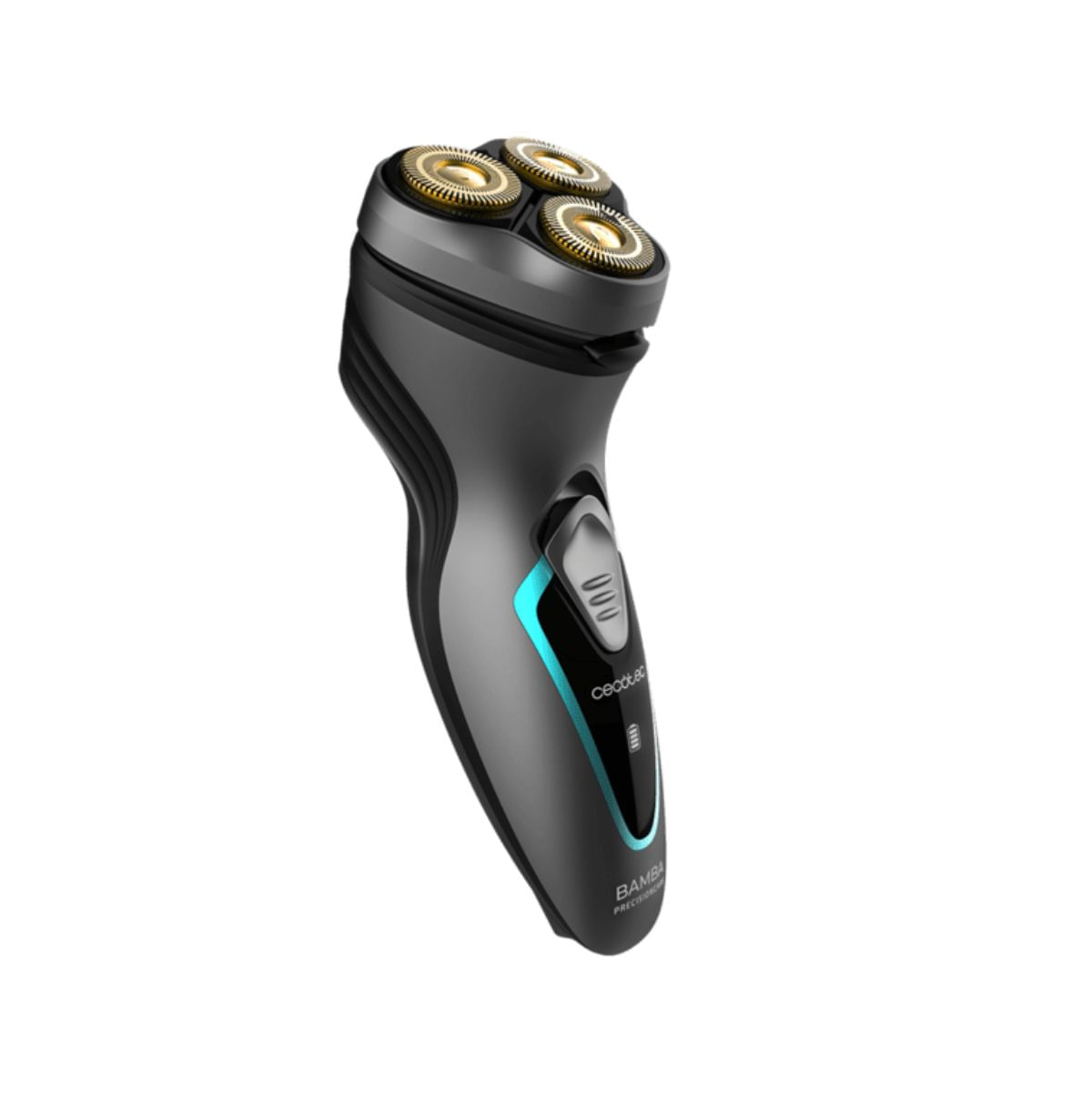 Afeitadora Cecotec Bamba PrecisionCare Titanium Perfectcut 8W acero inoxidable gris lateral
