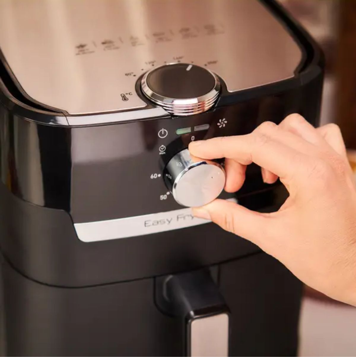 Freidora de aire Moulinex Easy Fry & Grill 1550W 4,2L 16 funciones negro control