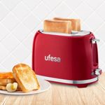 Tostador Ufesa Classic PinUp 850W 7 niveles rojo