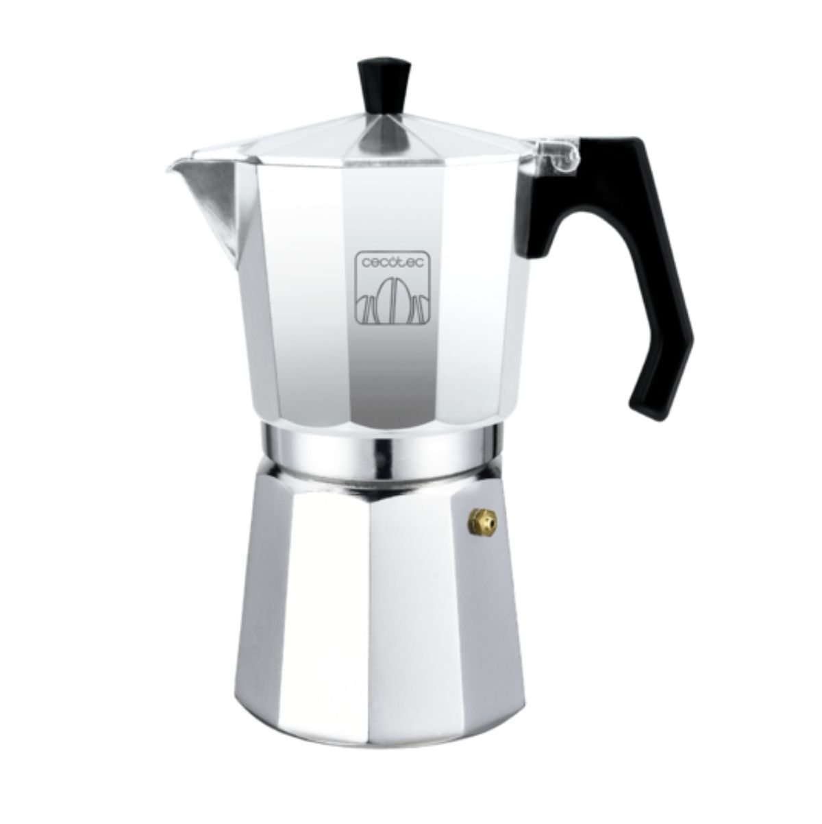 Cafetera-italiana-Cecotec-Mokclassic-300-3-tazas-aluminio-fundido-plateado-fondo-blanco