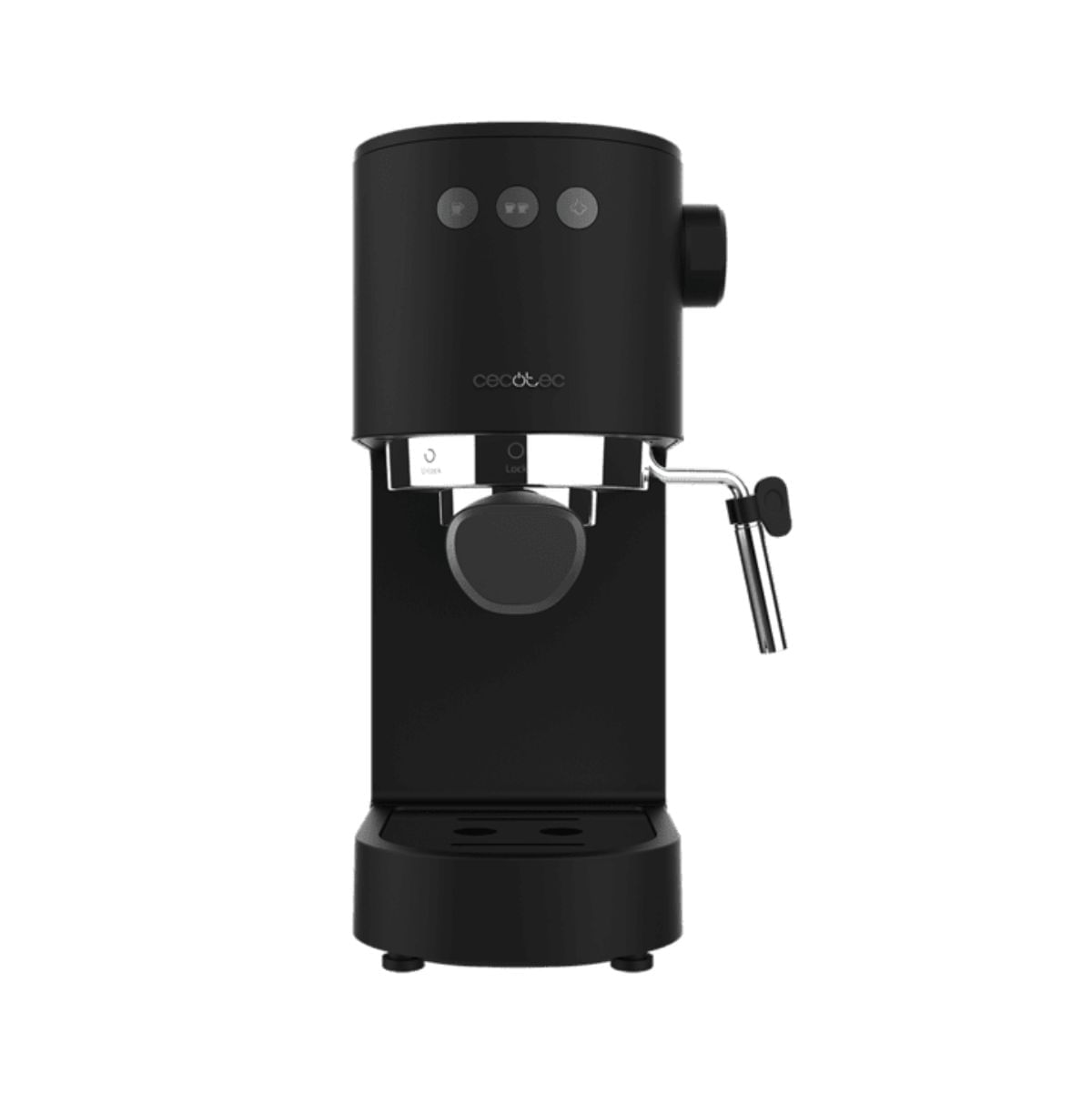Cafetera express Cecotec Cafelizzia Fast 1350W 20 bares 1,2L negro fondo blanco