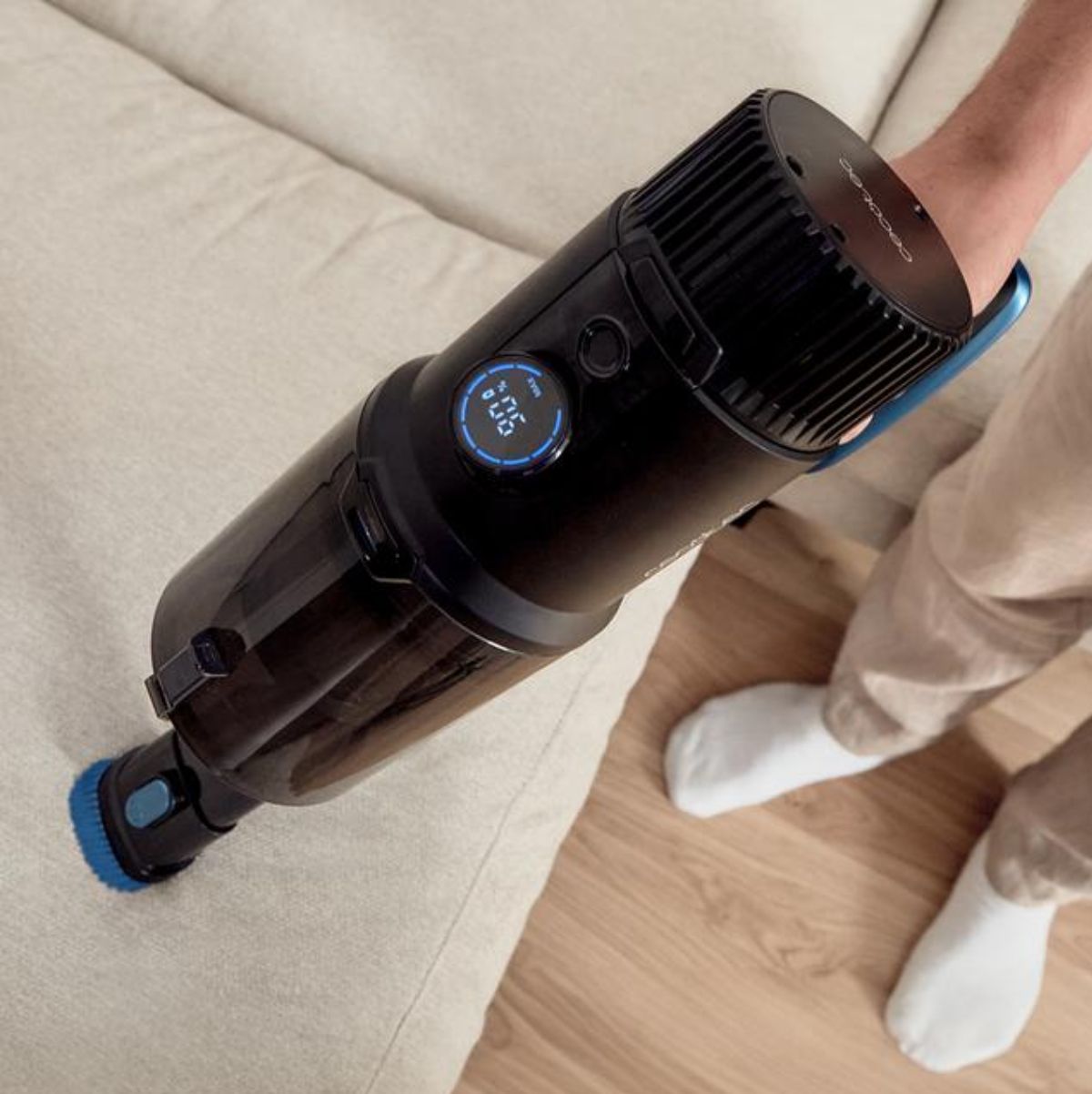 Aspirador escoba Cecotec Conga Rockstar 6500 Century ErgoWet 630W 4 en 1 negro