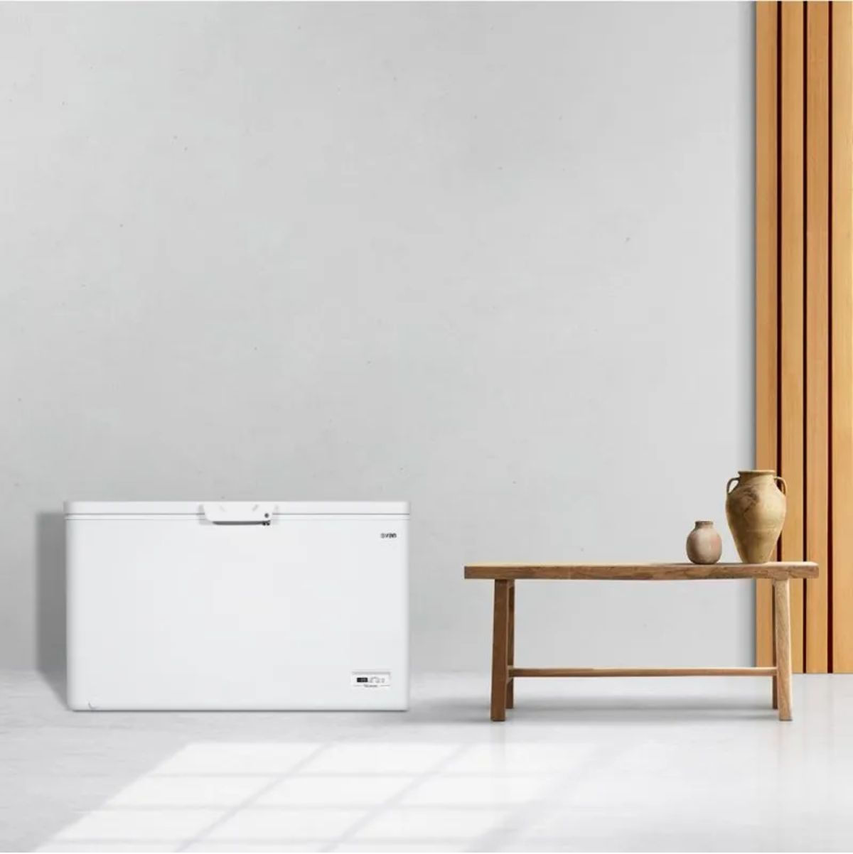 Arcón congelador Svan SCH4001EDC cíclico 371L Dual Cooling E blanco 130 cm animada