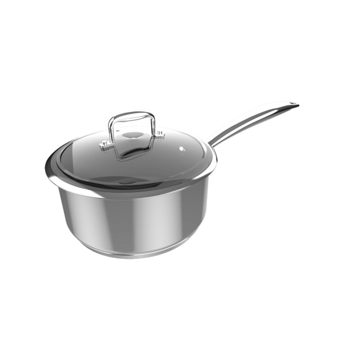 Cazo Cecotec Polka Classy 16 Pot Steel 1,3L con tapa acero inoxidable Ø16 cm fondo blanco
