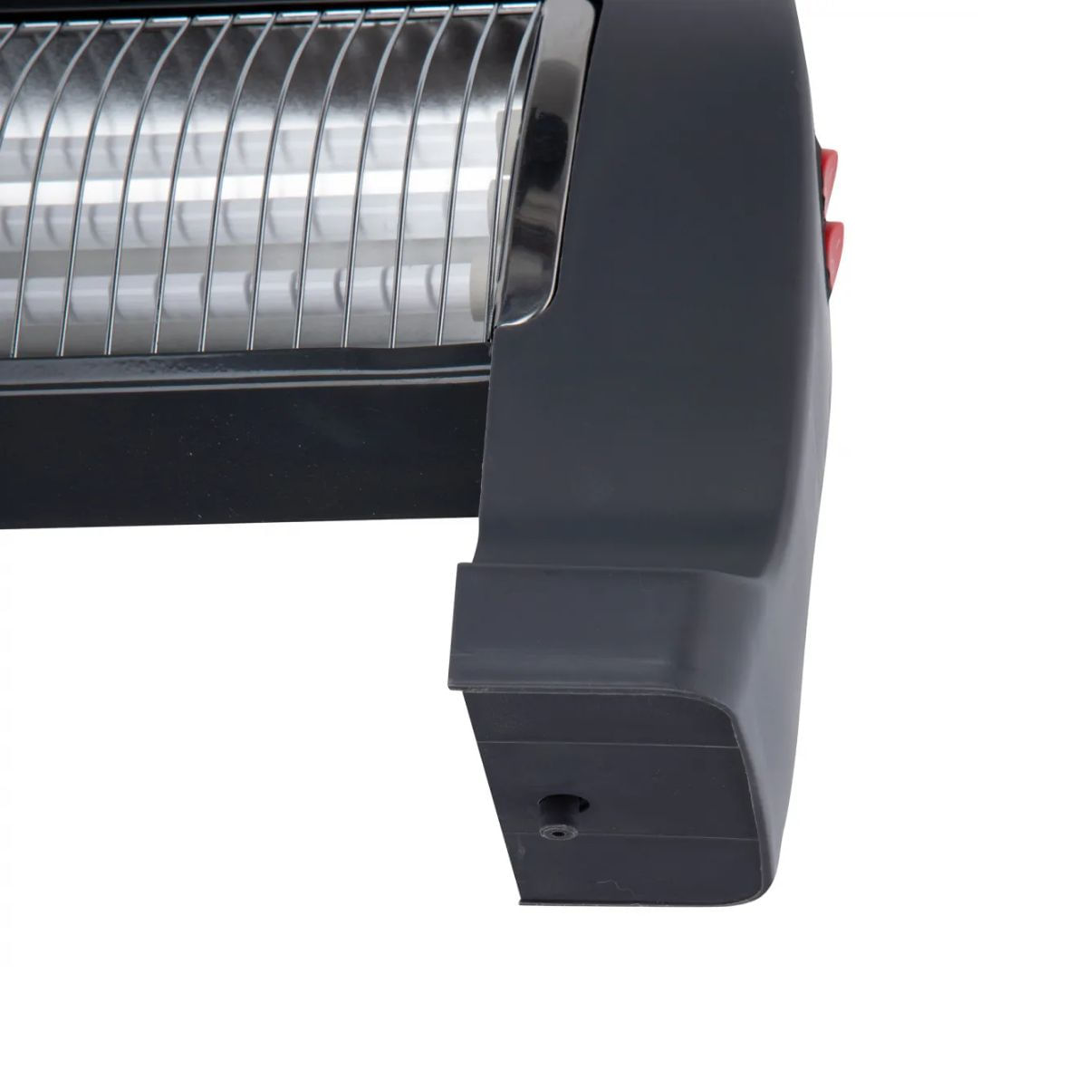 Calefactor de cuarzo Jata JCES2201 1200W 3 temperaturas gris detalle