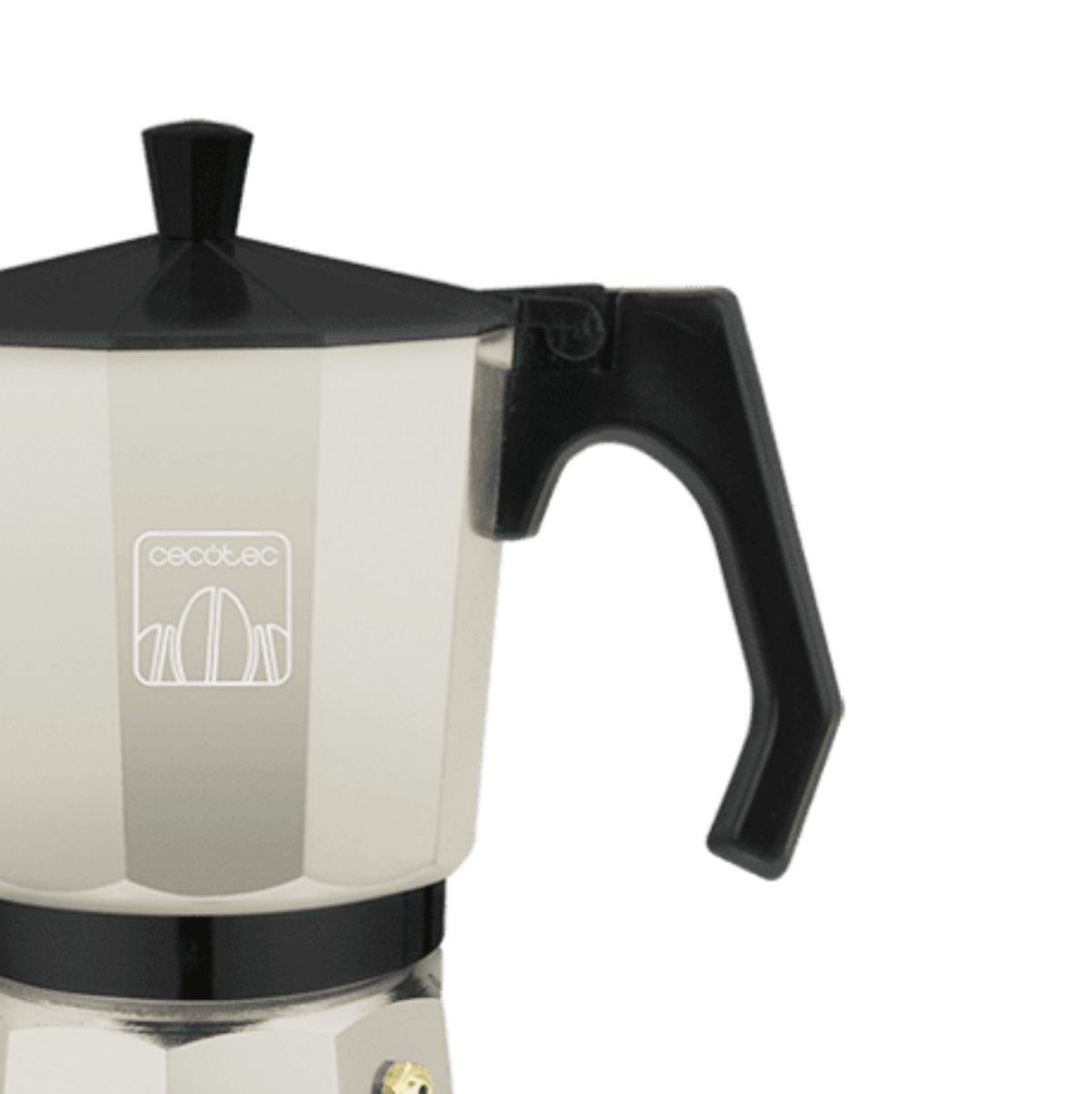 Cafetera italiana Cecotec Mokclassic 1200 12 tazas aluminio fundido beige