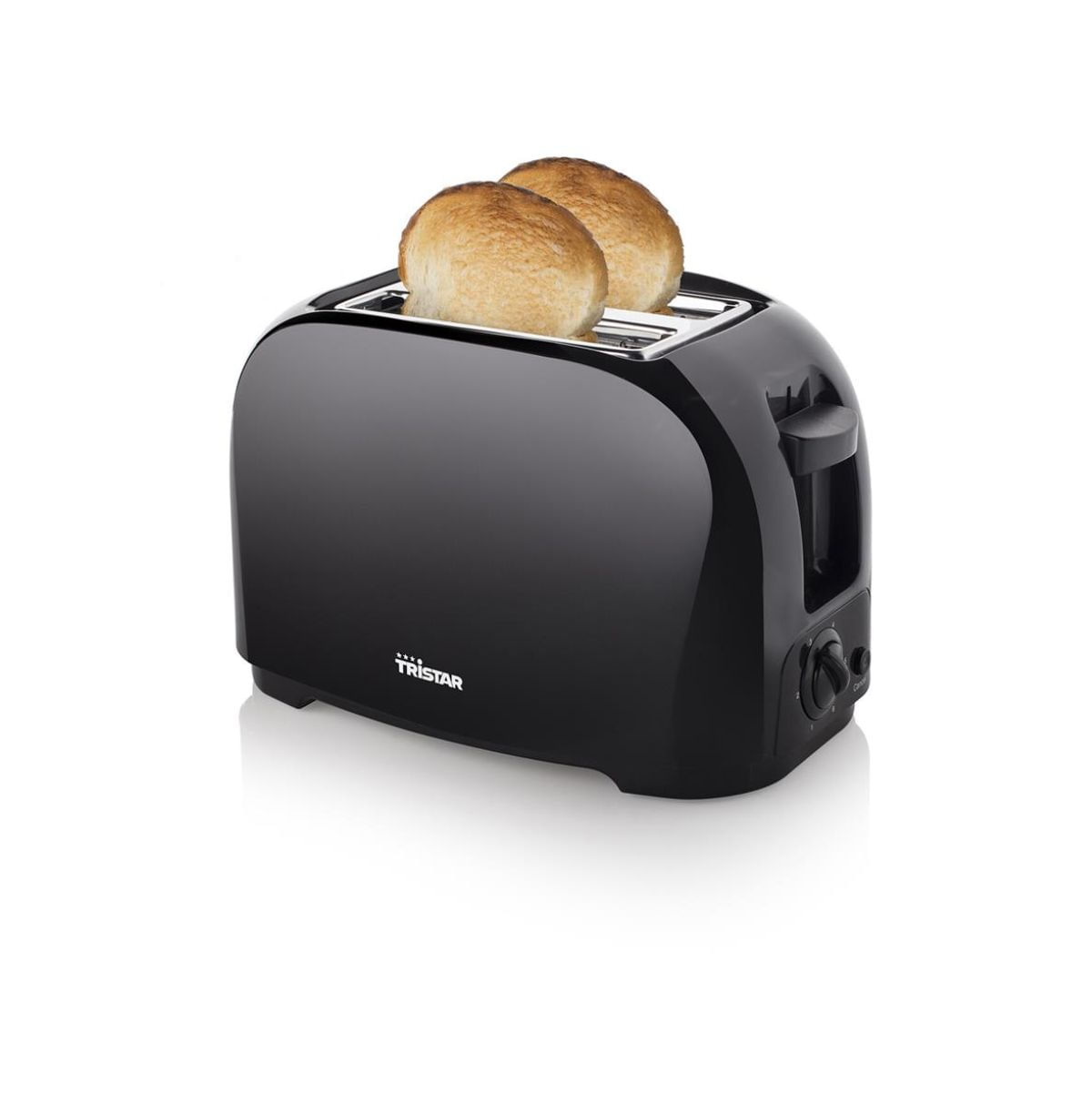 Tostadora Tristar BR-1025 800W 2 ranuras con calienta bollos negro ranuras