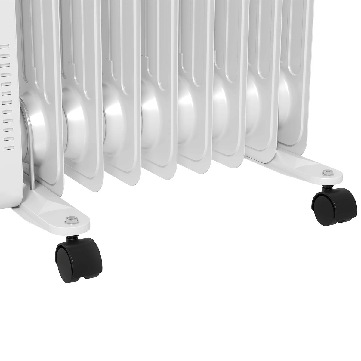 Radiador de aceite Homcom 2000W 9 elementos blanco