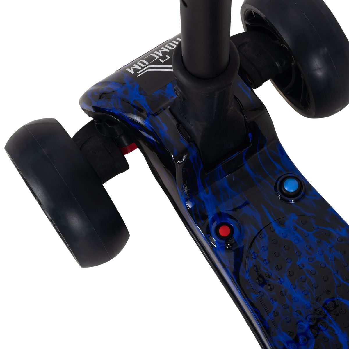 Patinete infantil Scooter Homcom plegable +3A azul 63-81x62x27 cm detalle