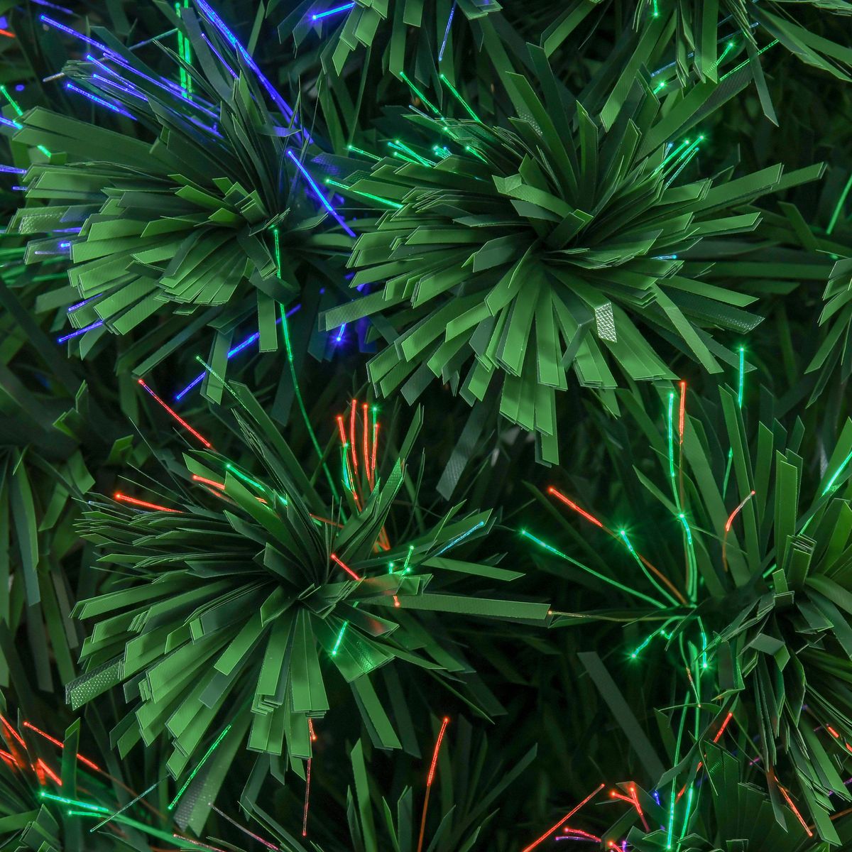 Árbol de Navidad Homcom 90 ramas con 12 LED + decoraciones verde Ø45x90 cm detalle
