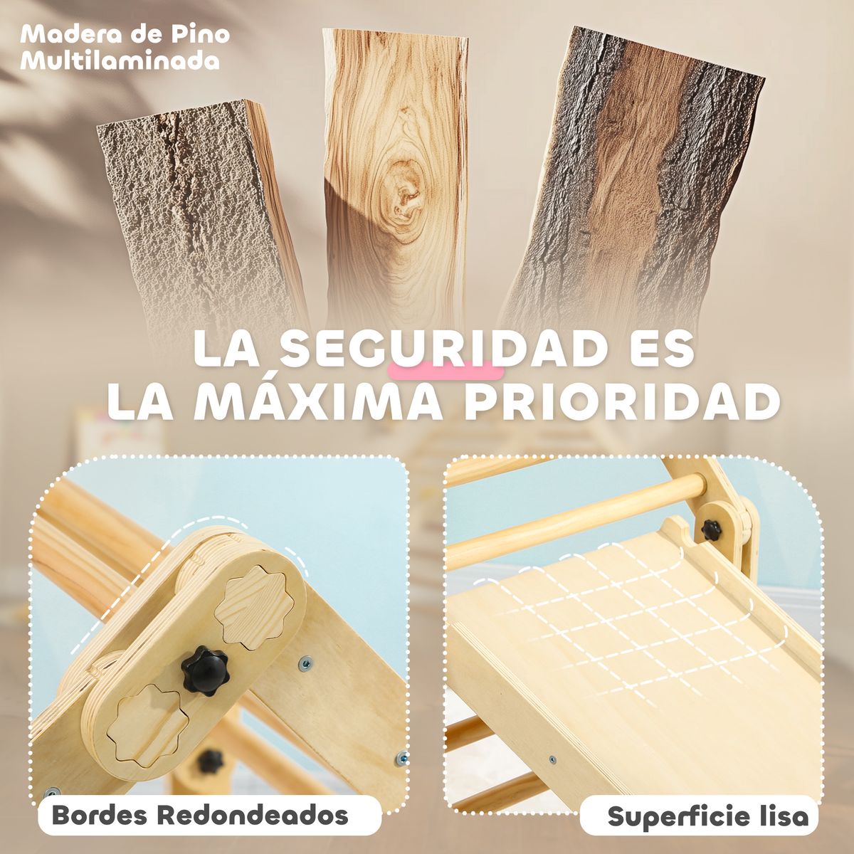 Juego de escalada infantil Aiyaplay 1-4 años multicolor 89x175x70 cm