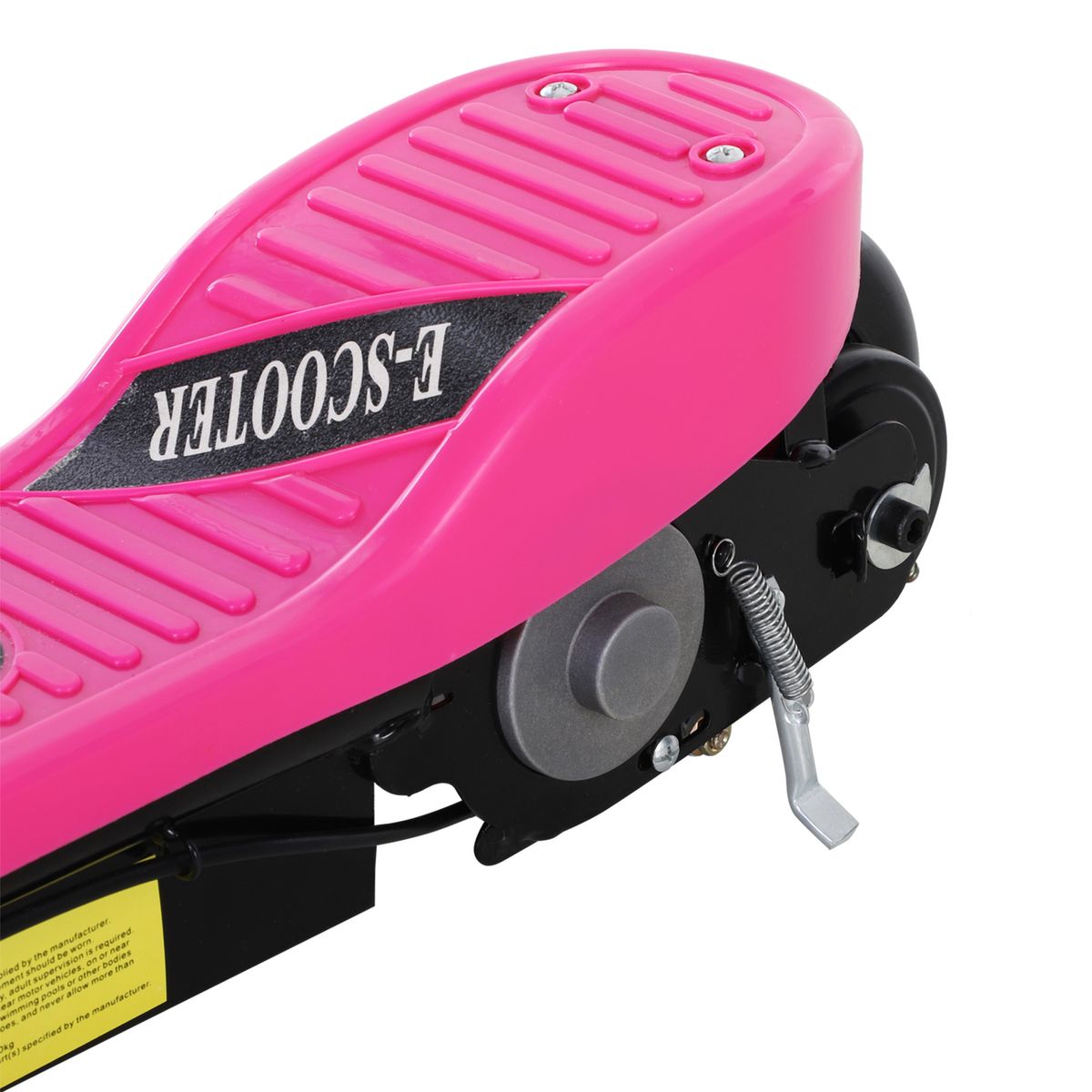 Patinete eléctrico infantil Homcom manillar ajustable +7A rosa 87-95x78x37 cm detalle