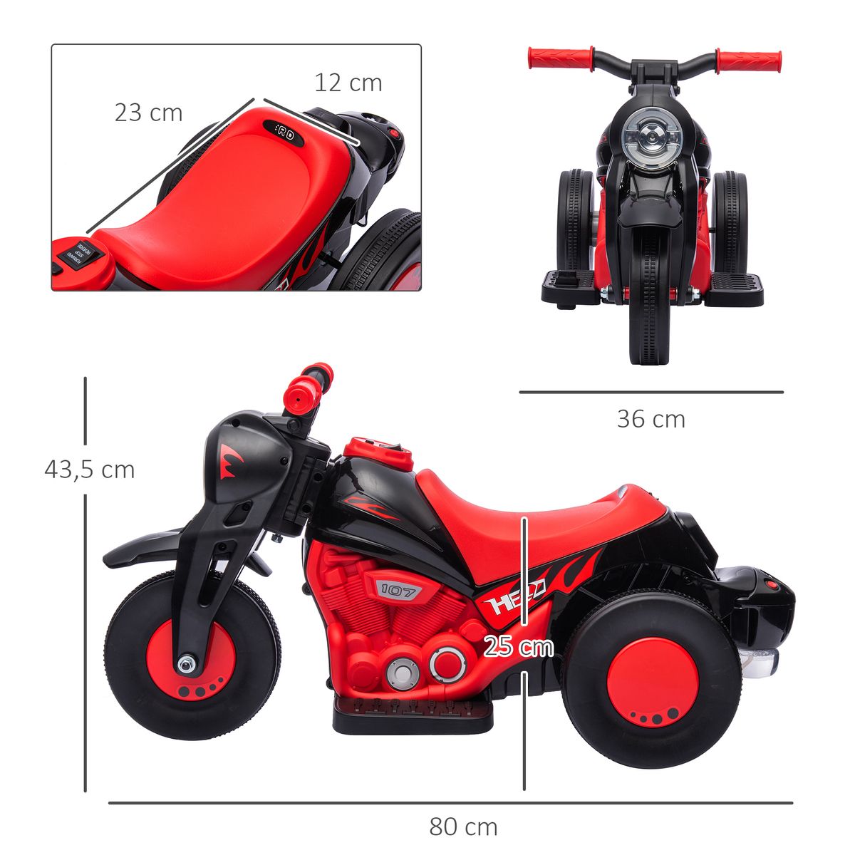 Descubre la moto eléctrica infantil de Aiyaplay: divertida, segura y con burbujas y música. Diseño llamativo, faro funcional y velocidad ideal para los niños.
