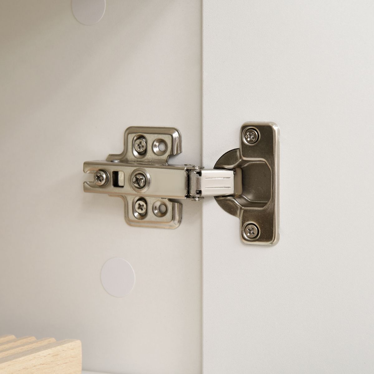 Aparador Viento Homcom 4 puertas + 2 cajones blanco 170x60x35 cm bisagras