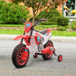 Moto eléctrica Speed Homcom con ruedines +3A 68x106,5x51,5 cm