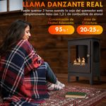Chimenea de etanol Cerezo Homcom capacidad 1,2L negro 54x39x26 cm