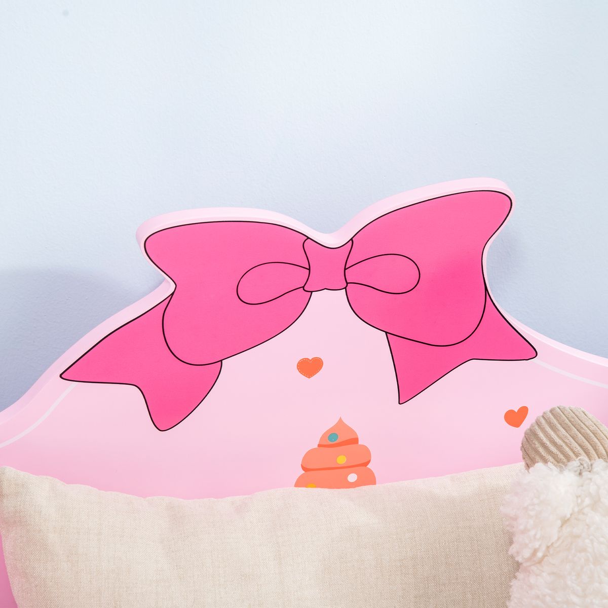 Estructura de cama infantil Dream Zonekiz anticaídas rosa 59x74x143 cm