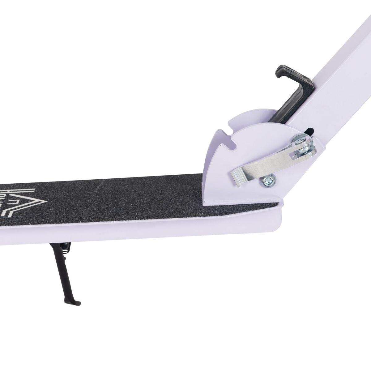 Patinete scooter Homcom plegable altura ajustable blanco 75-100x88x37 cm detalle