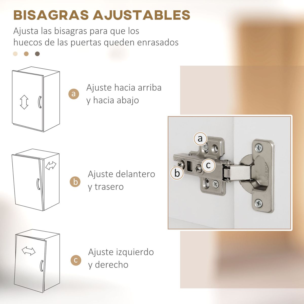 Aparador Mouse Homcom 4 puertas + 1 cajón blanco 180x70,8x34 cm