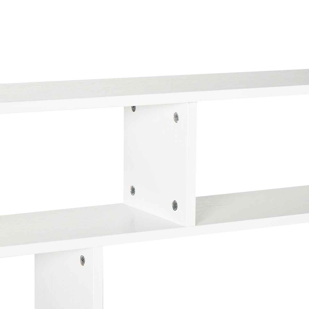Estantería Rovi Homcom 7 compartimentos blanco 80x94x19,5 cm detalle