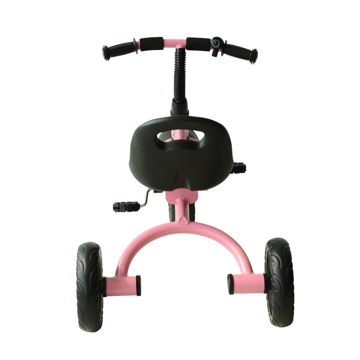 Triciclo Lovely Homcom con timbre +18 meses rosa 58x79x50,5 cm posterior