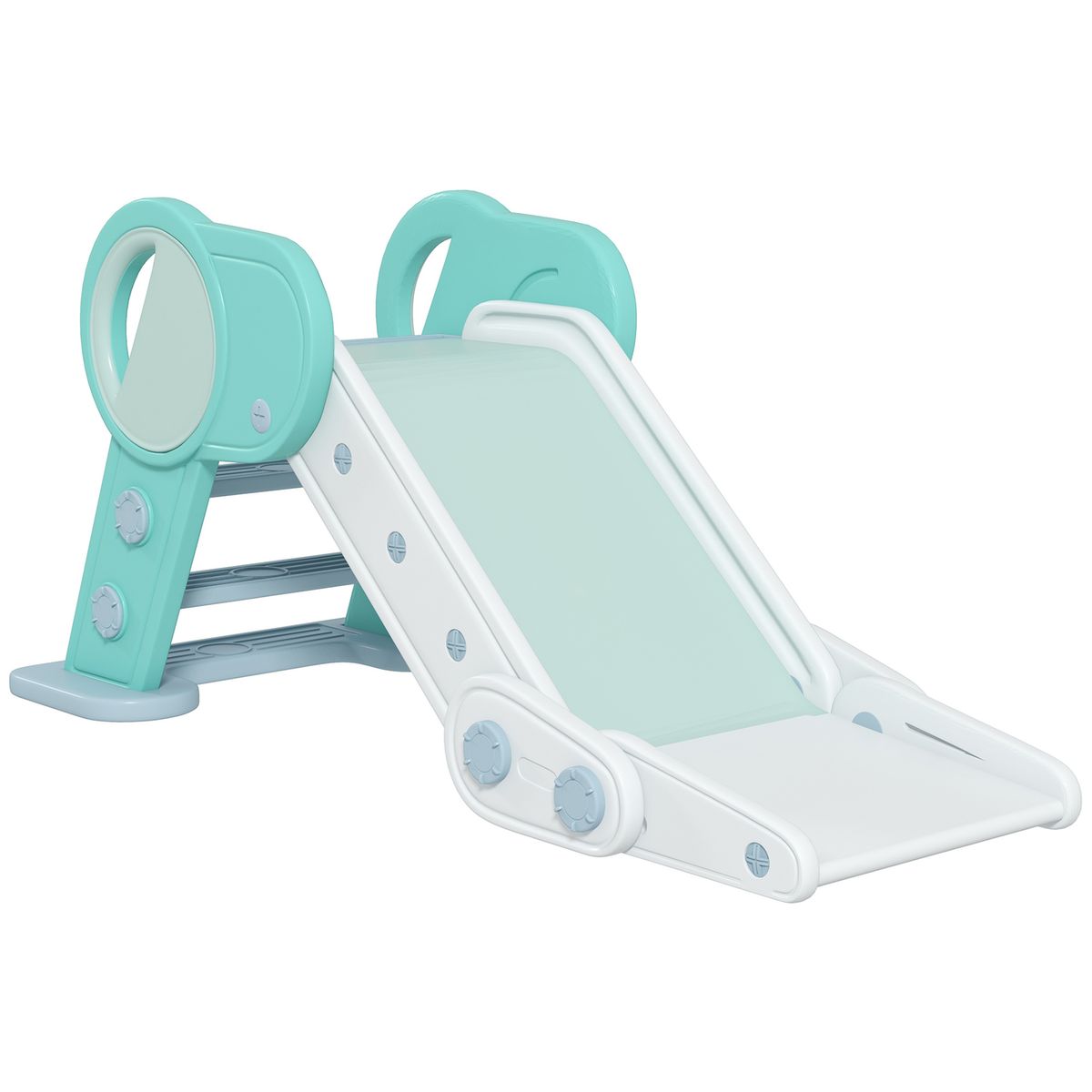 Tobogán infantil Celeste Aiyaplay plegable 1-3 años verde 53x120x53 cm fondo blanco