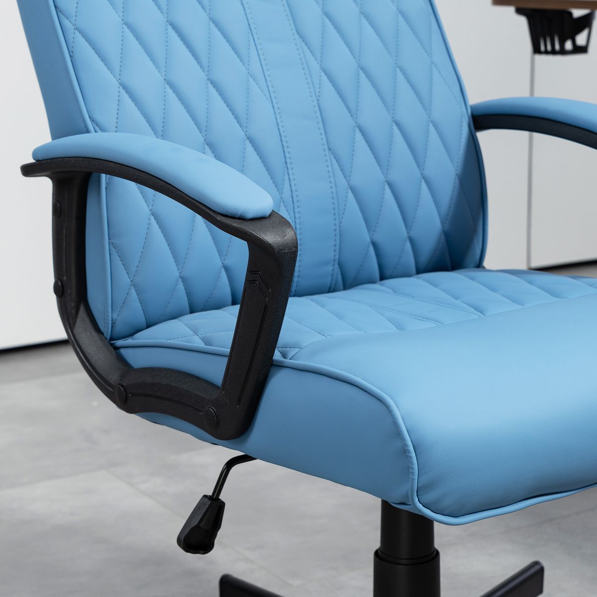 Silla de oficina Prisma Vinsetto altura ajustable azul 102-112,5x65x72 cm detalle