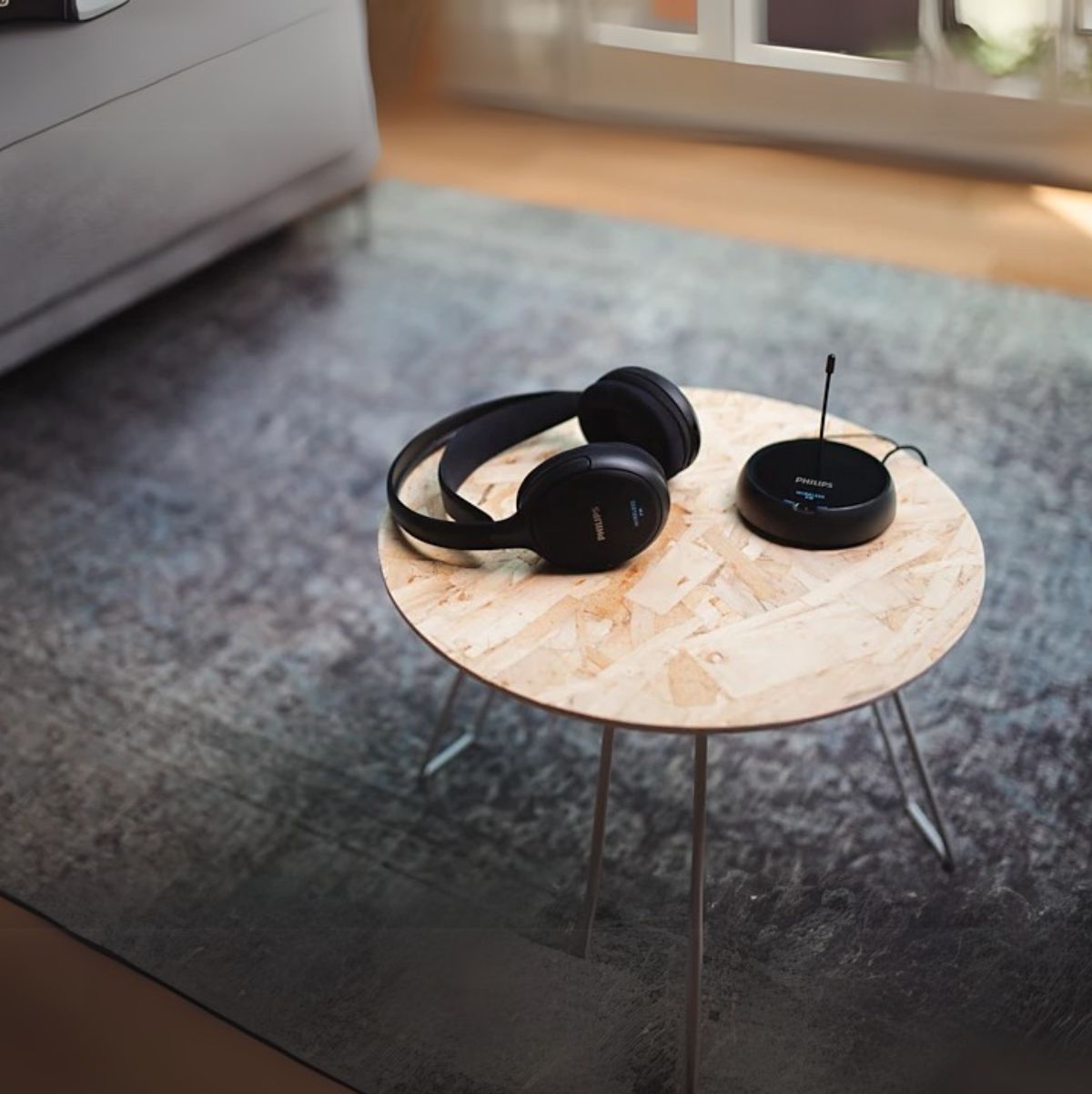 Auriculares diadema Philips SHC5200/10 inalámbricos FM ajustable negro